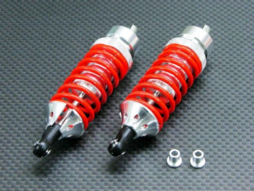 GPM Racing Traxxas E-Revo Aluminum Front/Rear Adjustable Spring Shocks Silver