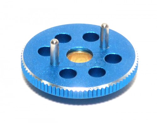 GPM Racing Traxxas Revo Aluminum Fly Wheel Blue