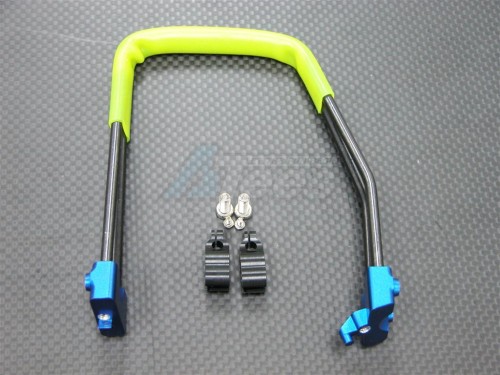 GPM Racing Traxxas Revo Aluminum Handle With Silicone Tube & Screws 1PC Set Blue