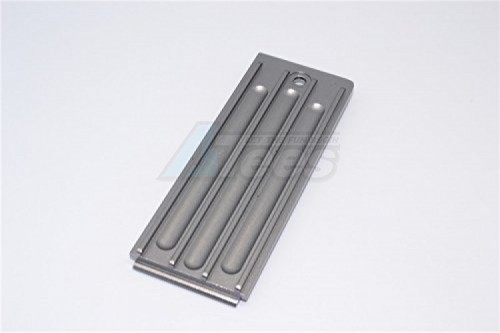 GPM Racing Traxxas Revo 3.3 Aluminum Battery Box Bottom Shelf With Screw - 1 Pc Set Gun Metal