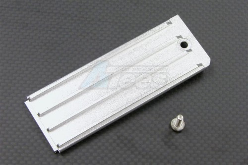 GPM Racing Traxxas Revo Aluminum Battery Box Bottom Shelf With Screw Silver