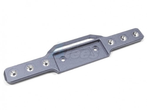 GPM Racing Traxxas Revo 3.3 Aluminum Rear Bumper - 1 Piece Gun Metal