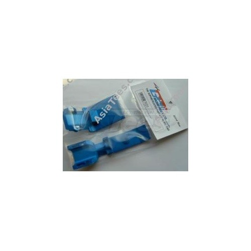 GPM Racing Traxxas Revo Aluminum Front Skid Plate With Screws 2 Pieces Set Blue