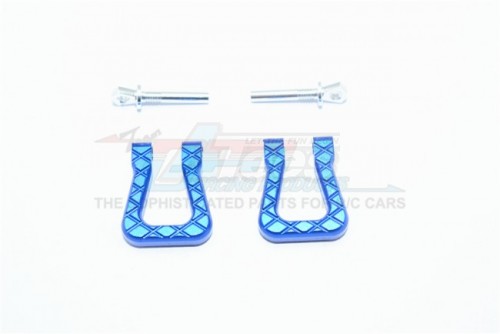 GPM Racing Traxxas TRX-4 Aluminum Front/Rear Bumper D-Rings -4Pc Set Blue