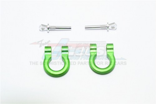 GPM Racing Traxxas TRX-4 Aluminum Front/Rear Bumper D-Rings -4Pc Set Green