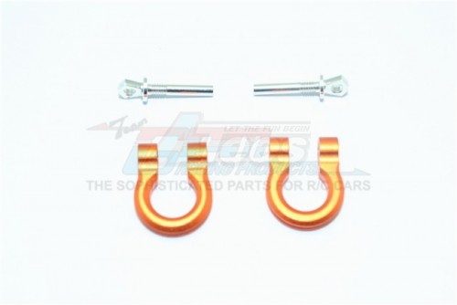 GPM Racing Traxxas TRX-4 Aluminum Front/Rear Bumper D-Rings -4Pc Set Orange