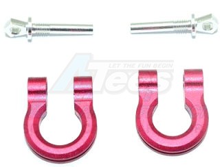 GPM Racing Traxxas TRX-4 Aluminum Front/Rear Bumper D-Rings -4Pc Set Red