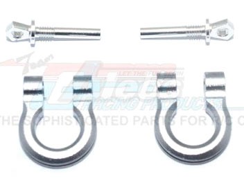 GPM Racing Traxxas TRX-4 Aluminum Front/Rear Bumper D-Rings -4Pc Set Silver