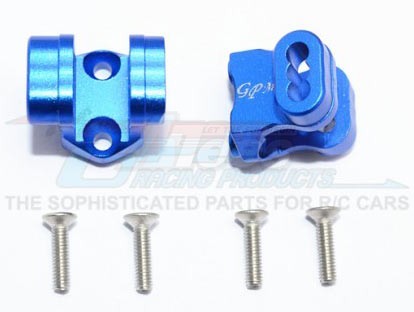 GPM Racing Traxxas TRX-4 Aluminum Rear Axle Mount Set For Suspension Links -6Pc Set Blue