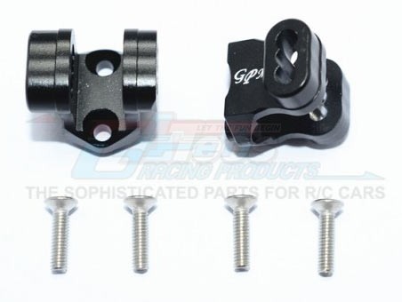 GPM Racing Traxxas TRX-4 Aluminum Rear Axle Mount Set For Suspension Links -6Pc Set Black