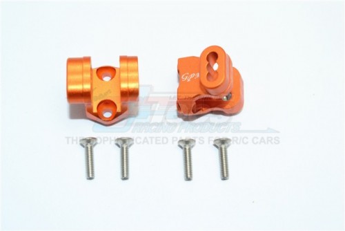 GPM Racing Traxxas TRX-4 Aluminum Rear Axle Mount Set For Suspension Links -6Pc Set Orange