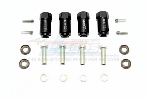 GPM Racing Traxxas TRX-4 Aluminum Hex Adapters 23MM Thick - 20Pc Set Black