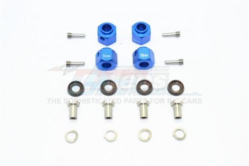 GPM Racing Traxxas TRX-4 Aluminum Hex Adapters 9MM Thick-20Pc Set Blue