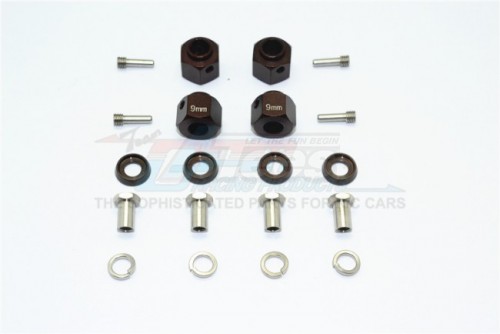GPM Racing Traxxas TRX-4 Aluminum Hex Adapters 9MM Thick-20Pc Set BR