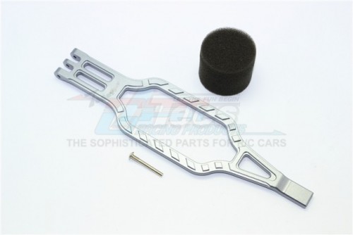 GPM Racing Traxxas TRX-4 Aluminum Battery Hold-Down -3Pc Set Gun Metal