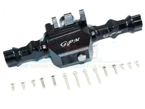 GPM Racing Traxxas TRX-4 Aluminum Rear Axle Housing -16 Pc Set Black