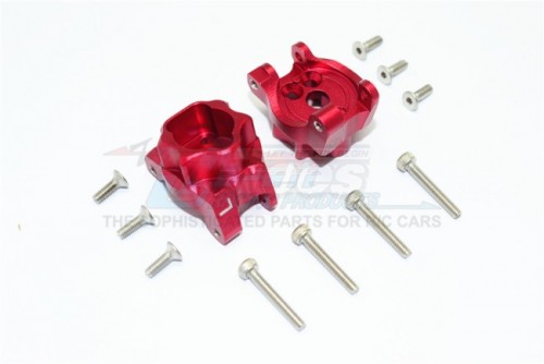 GPM Racing Traxxas TRX-4 Aluminum Rear Axle Housing Mounts-12Pc Set Red