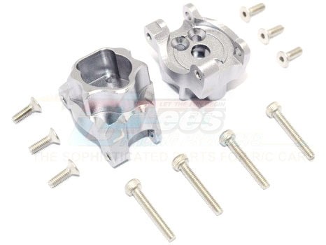 GPM Racing Traxxas TRX-4 Aluminum Rear Axle HousingAxle Housing Mounts-12Pc Set Silver