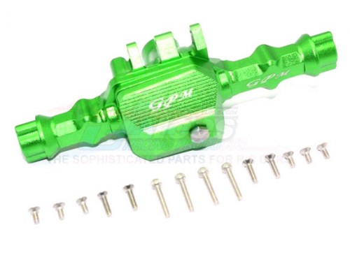 GPM Racing Traxxas TRX-4 Aluminum Rear Axle Housing-16 Pc Set Green