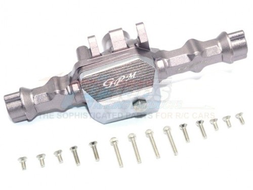 GPM Racing Traxxas TRX-4 Aluminum Rear Axle Housing -16 Pc Set Gun Metal