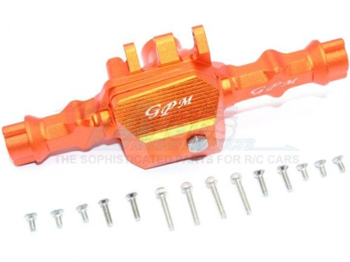 GPM Racing Traxxas TRX-4 Aluminum Rear Axle Housing -16 Pc Set Orange