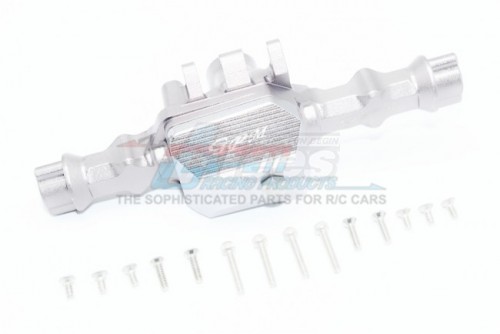 GPM Racing Traxxas TRX-4 Aluminum Rear Gear Box -16 Pc Set Silver