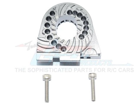 GPM Racing Traxxas TRX-4 Aluminium Double Sided Motor Mount Plate With Heat Sink Fins - 3Pcs Set Gun Metal