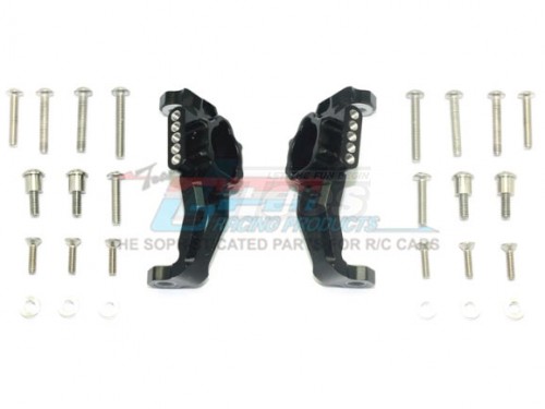 GPM Racing Traxxas TRX-4 Aluminium Adjustable Front C Hub - 28Pcs Set Black