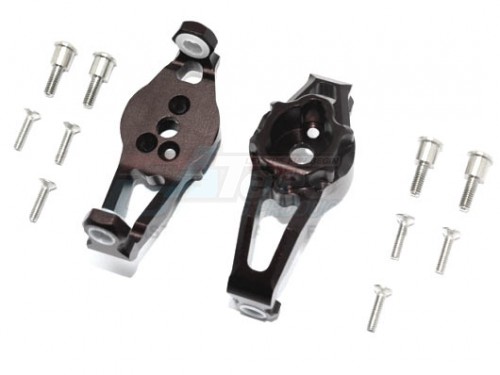 GPM Racing Traxxas TRX-4 Aluminum Front C Hubs -1 Pr Black