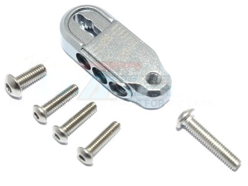 GPM Racing Traxxas TRX-4 Aluminium Adjustable Servo Horn 25T (20-25MM) - 7Pcs Set Gun Metal