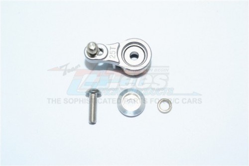 GPM Racing Traxxas TRX-4 Aluminium Servo Horn 25T W. Built-In Spring (For Locking Diff) - 4Pcs Set Silver