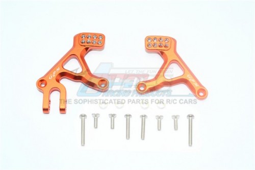 GPM Racing Traxxas TRX-4 Aluminium Front Adjustable Shock Tower - 14Pcs Set (Defender Trail Crawler 82056-4 & Tactical Unit-82066-4) Orange