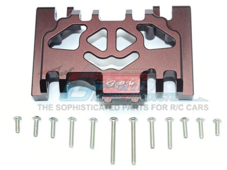 GPM Racing Traxxas TRX-4 Aluminium Lower Gear Cover - 13Pcs Set Brown (Suitable for Traxxas TRX4 Defender / Tactical Unit)