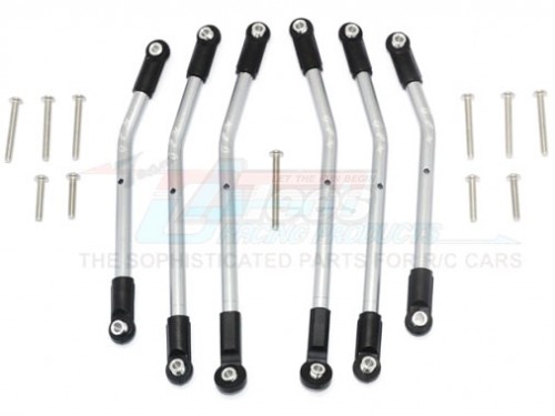 GPM Racing Traxxas TRX-4 Aluminium Adjustable Suspension Links (For TRX4 Defender Trail Crawler 82056-4) -17Pcs Set Gun Metal