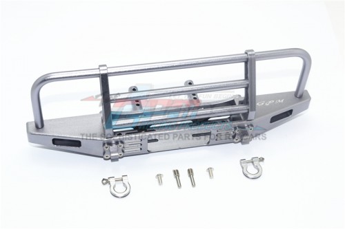 GPM Racing Traxxas TRX-4 Aluminium Adjustable Front Brushguard Bumper -7Pcs Set (For TRX4 Defender Trail Crawler 82056-4) Gun Metal