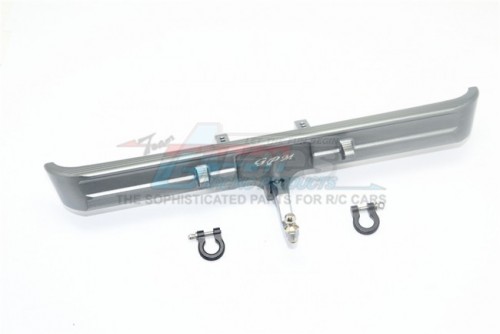 GPM Racing Traxxas TRX-4 Aluminium Rear Bumper Mount+D-Rings+Tow Hook For TRX4 Blazer - 3Pcs Set (Mercedes-Benz G500 82096-4) Gun Metal