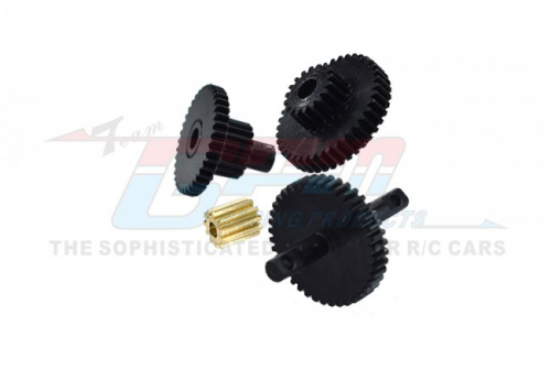 GPM Racing Traxxas TRX-4M Harden Steel #45 Transmission Gear Set (97074-1/97054-1) Black