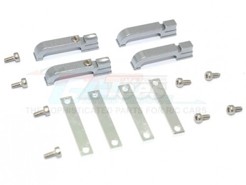 GPM Racing Traxxas TRX-4 Aluminium Door Handle For TRX4 Defender - 16Pcs Set Gun Metal