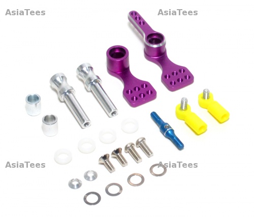 GPM Racing Thunder Tiger TS4N Aluminum Steering Assembly Set Purple
