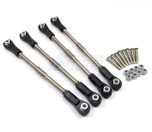 GPM Racing HPI Savage 21 Titanium Complete Tie Rod Set - 2 Pairs