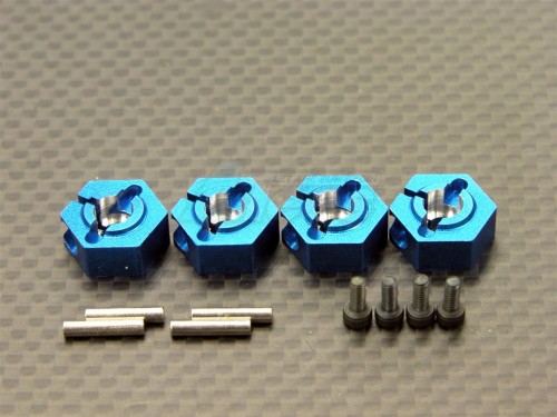 GPM Racing Tamiya TT-02 Aluminum Wheel Hex Drive Adaptor With Pins & Screws 4 Pcs Set