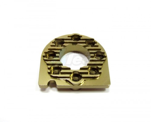 GPM Racing Tamiya TT-01D Aluminum Motor Mount Plate With Heat Sink 1Pc Golden Black