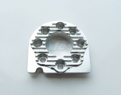 GPM Racing Tamiya TT-01 Aluminum Motor Mount Plate With Heat Sink 1Pc Silver