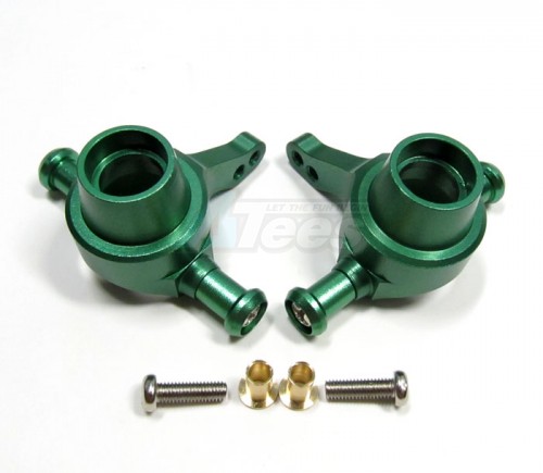 GPM Racing Tamiya TT-01 Aluminum Front Knuckle Arm With Collars And Screws 1 Pair Set Green