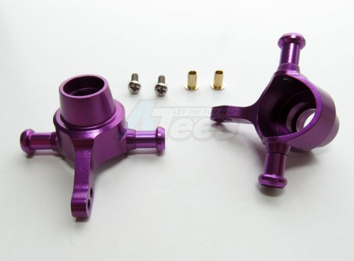 GPM Racing Tamiya TT-01D Aluminum Front Knuckle Arm With Collars And Screws 1 Pair Set Purple