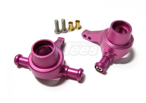 GPM Racing Tamiya TT-01 Aluminum Front Knuckle Arm With Collars And Screws 1 Pair Set Pink