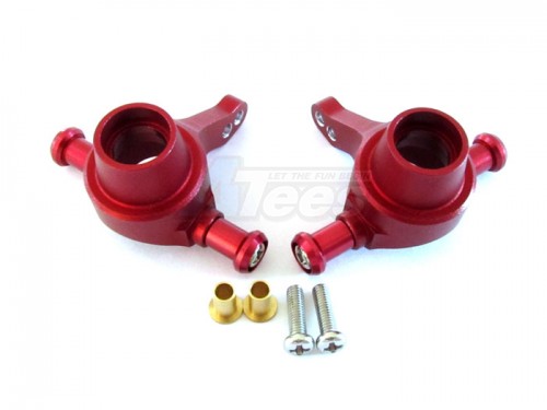 GPM Racing Tamiya TT-01 Aluminum Front Knuckle Arm With Collars And Screws 1 Pair Set Red