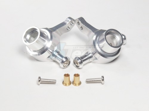 GPM Racing Tamiya TT-01 Aluminum Front Knuckle Arms Set 1 Pair Silver