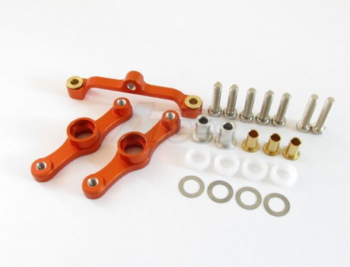 GPM Racing Tamiya TT-01 Aluminum Steering Assembly Set (With Bearing x 4 Pieces) Orange