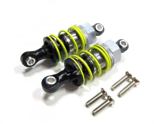 GPM Racing Tamiya TT-01 Aluminum Damper 50mm With Screws - 1pr Set Gun Metal